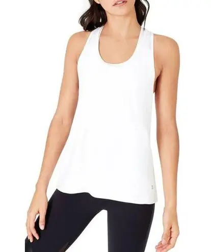 Sweaty Betty  Compound Performance Racerback Tank In White Size XS