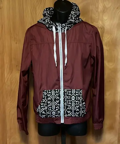 Empyre Large Maroon Windbreaker Jacket