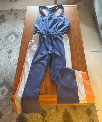 FP Movement by Free People Blue and Orange Jumpsuit