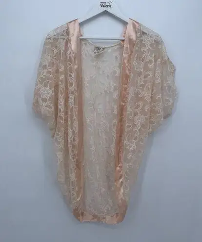 Mara Intimates Vintage Light Pink Lace Sheer Top Lingerie One Size Coquette