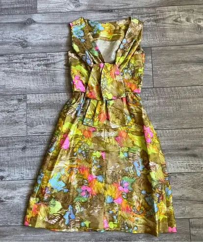 VINTAGE 1960s silk cocktail dress
