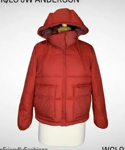 Uniqlo Jw Anderson x  Women's Red Full Zip Reversible Puffer Jacket Size XS