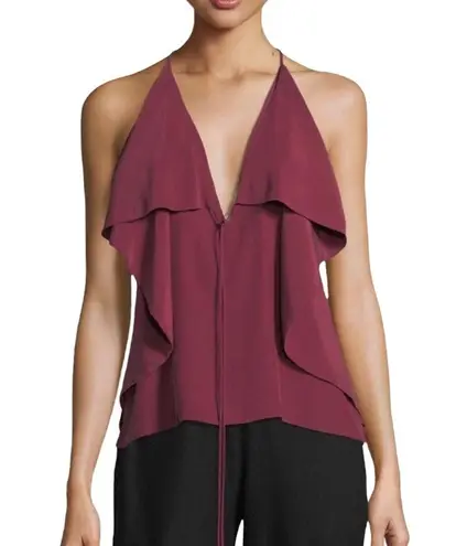 Robert Rodriguez new ✦ Sexy Strappy Silk Red Carpet Draped Cami Top ✦ Wine