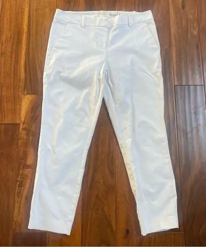 Maison Jules Women's Renee Vintage Straight White Pants Size 8