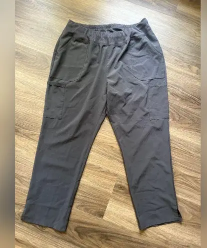 Dickies Gray 4 Way Stretch Scrub Set XL TOP 2X BOTTOM