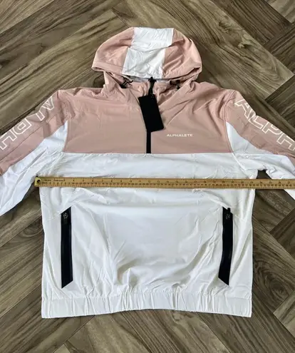 Alphalete Women's EXP Tech Windbreaker- Himalayan Pink, Size Large