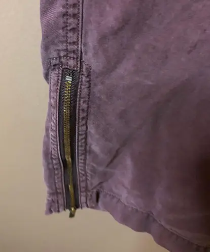 Soft Surroundings Lyocell Cargo Pants Purple maroon XL