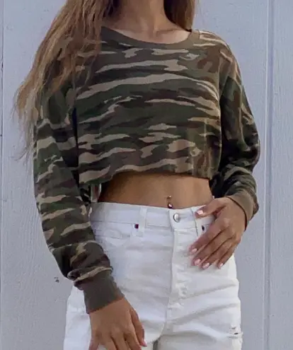 Forever 21 Camo Crop Top Long Sleeve Multiple Size M 13 53 Off Retail From Lexie