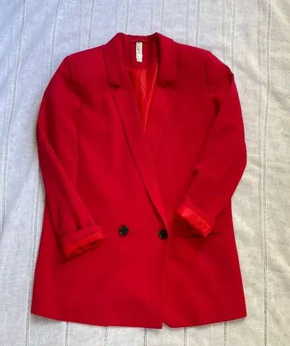 Mural Hot Pink Double Breasted Blazer