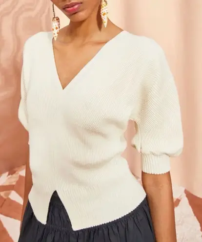 Ulla Johnson Eila Merino Wool Blend Sweater Top