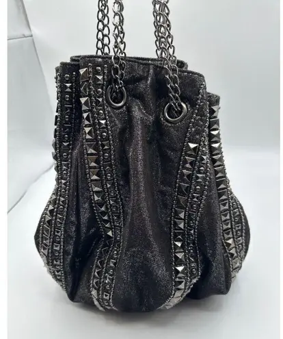 Imoshion USA Studded Chain Hobo Bag – Edgy Glam Rock Chic