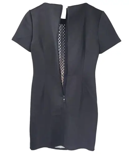 Sachin + Babi Houndstooth Panel Cap Sleeve Sheath Dress in Black/White