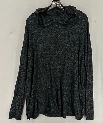 Urban Outfitters  Oversized Pullover Thin Hoodie Womens Small Petite Dark Grey
