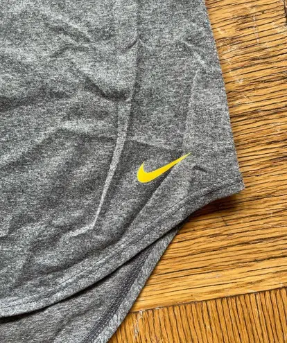 Nike  Elastika tank heathered grey/yellow Sz XS EUC running/training/gym/workout