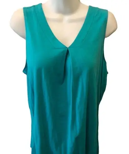 Carole Hochman Heavenly Soft Sleepwear Cardigan & Tank Size M Teal Lounge Wear