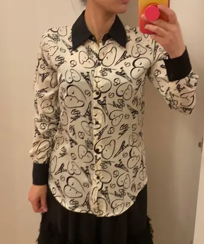 Catherine Malandrino button up. Xs