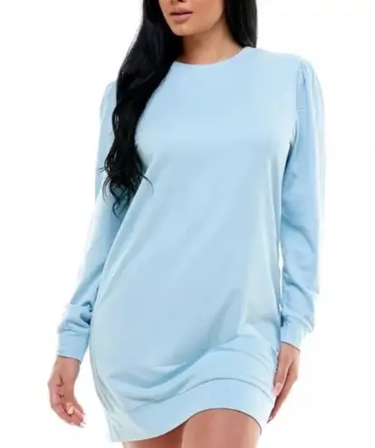 Kingston Grey Light Blue Puff Sleeve Casual T