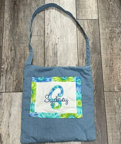 Miss Peony “ Sydney “ Blue and White Tote