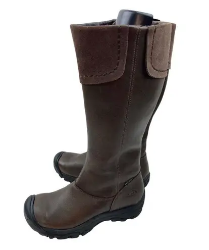 Keen Laken Boots Brown Leather Tall Equestrian Riding Ranchwear Waterproof EU 35