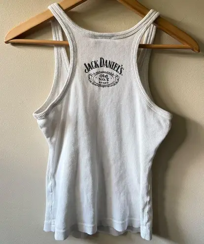 Jack Daniel's Grunge/Y2K White Women's Tank Top