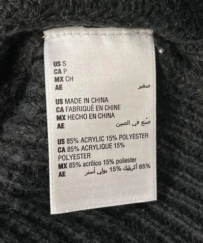 And Now This Small Crop Sweater Square Neck Long Puff Stretch Cavier Off