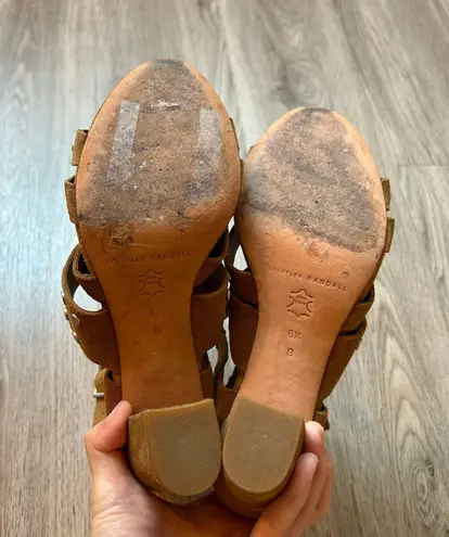 Loeffler Randall Galia Studded Suede Block-Heel Sandal Size 6.5