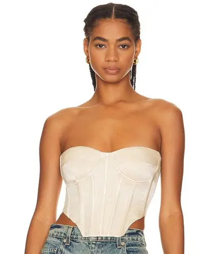 Bardot NWT Eva Bustier in Champagne