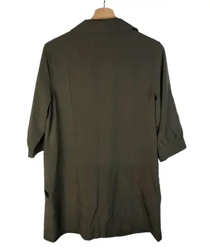 Costa Blanca Olive Green Short Sleeve Shirt Mid Length Jacket S