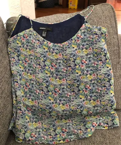 Mango Floral Crop Top, size XS