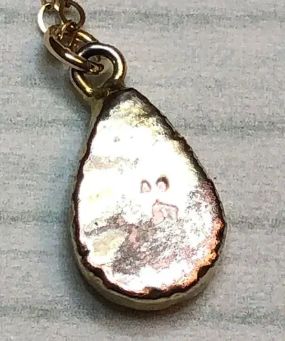 GF 14K  Gold Necklace with Stone Pendant