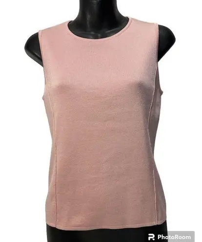 Carlisle  Sweater Pink Women’s Top Size Medium Sleeveless‎ 85% Silk Vest