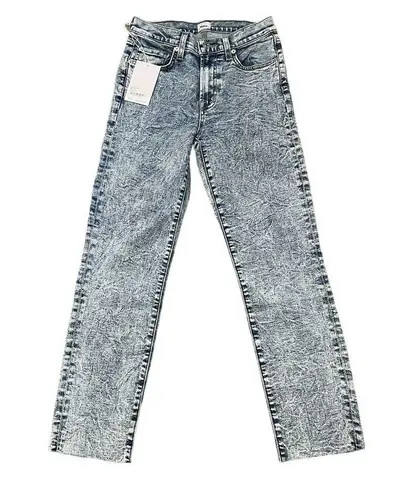 Edwin Bree Mid Rise Slim Skinny Denim Raw Hem Jean in Cosmic Size 25 x 26 NWT Blue