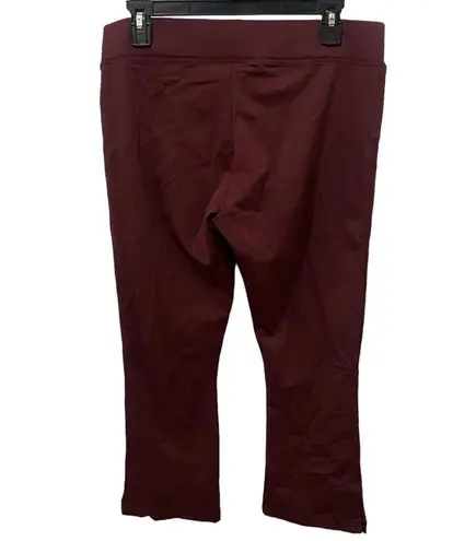 American Giant No BS Kick Flare Maroon Pants Size 14