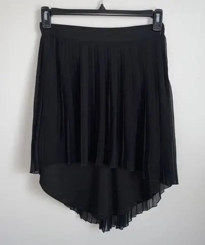 American Eagle Women‘s Size 4 Black Pleated High Low Style Whimsical Fairy Skirt