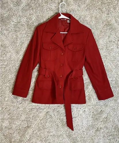Newport News Red Belted Jacket