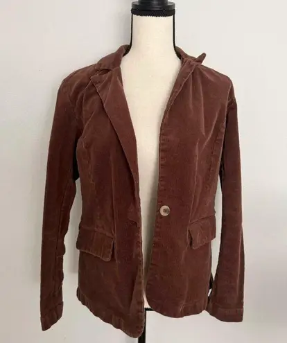 Boutique chocolate brown corduroy blazer jacket