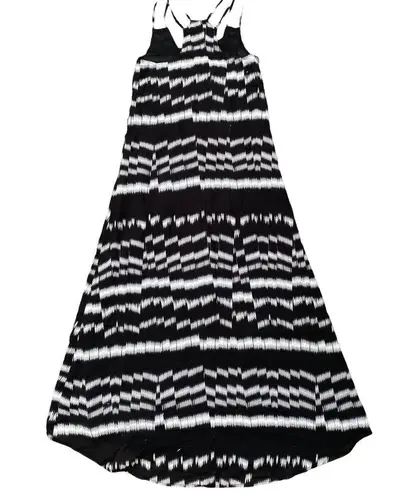 Vitamin A Rocha Maxi Slip Dress Beach Black Gray Women's Size Extra Small