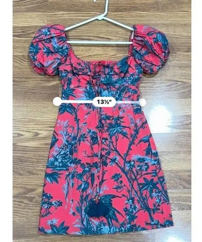 CARA CARA Flirty GIGI MINI SUN DRESS IN PINK HERON WATERMELON SZ XXS