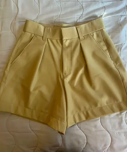 Abercrombie & Fitch Leather Trouser Shorts