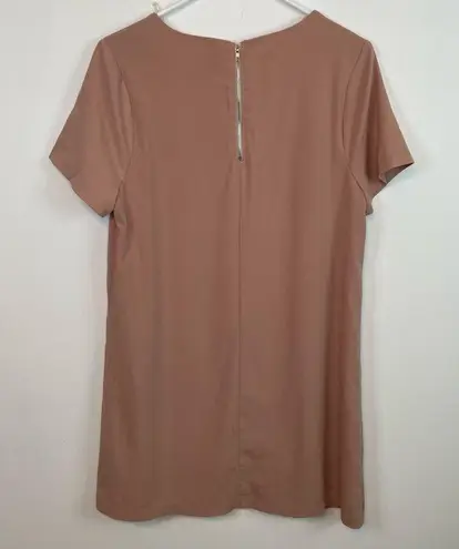 Entro  Mauve Dress M Shift Knee Length Lined Casual