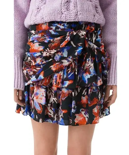 IRO Paris Manae Skirt, Black Multi Size 32 New w/Tag Retail $395