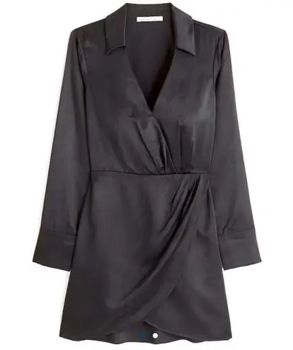 blue dress for baby girl Abercrombie & Fitch Black Satin Exposed Back Dress NWT- Size S