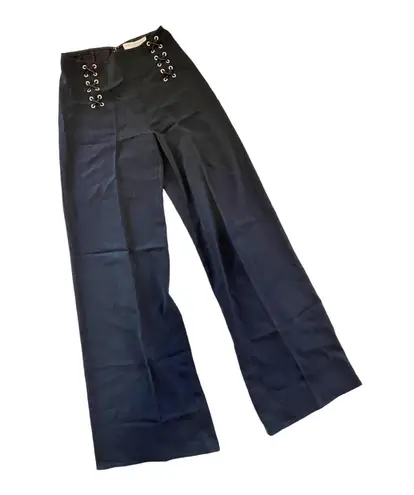 Derek Lam 10 Crosby Intermix Lace Up Wide Leg Pants