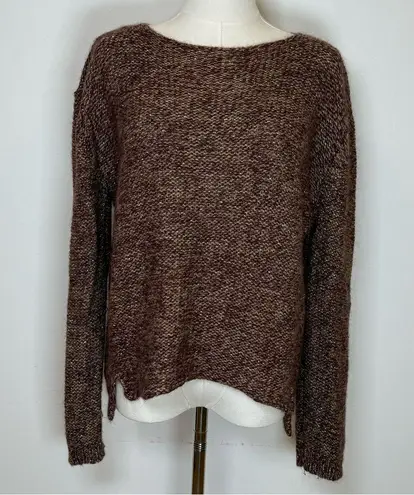 MOTH | Anthropologie Brown Bronze Knit Sweater Wool Mohair Blend Women’s Small