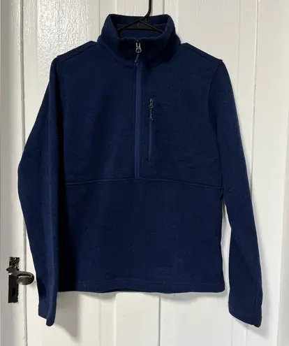 Marmot Women’s Drop Line Sweater Fleece Half Zip Navy Blue Heather size Small