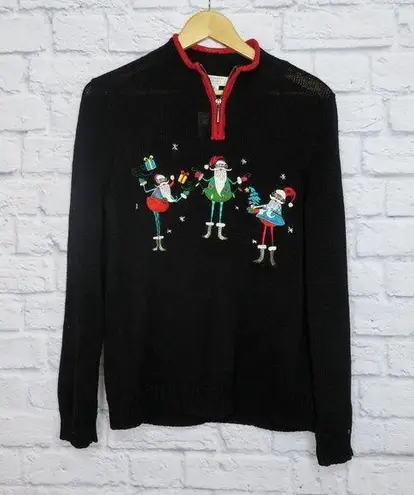 Christopher & Banks  Elf Santa Christmas Sweater