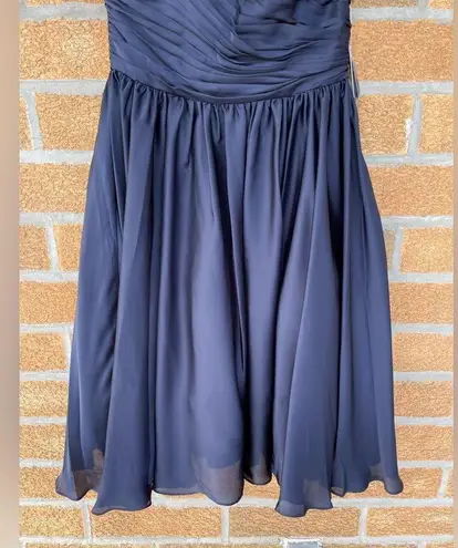 ml monique lhuillier strapless dress size 6 Blue