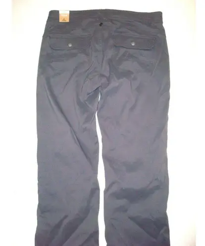 prAna New NWT Womens Pants Halle 16 Gray Coal Zip Pockets UPF 50 Convertible