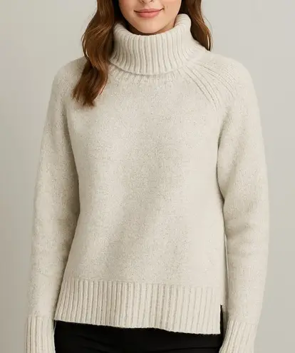 Gilli Soft Cream Mock Neck Chunky Knit Sweater White