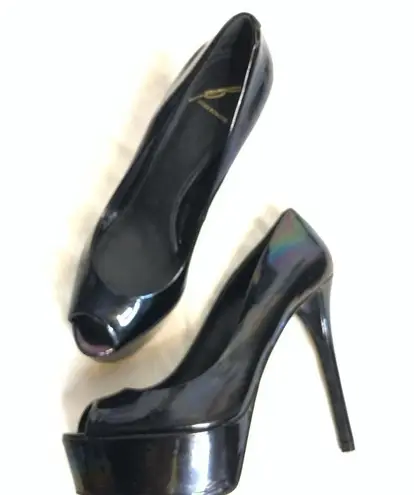 Brian Atwood  Bambola iridescent platform heels